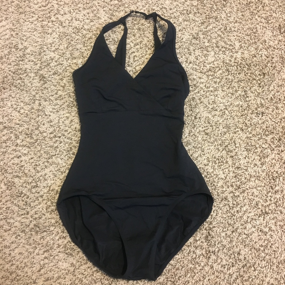 Capezio Adult Halter Leotard Black Size M